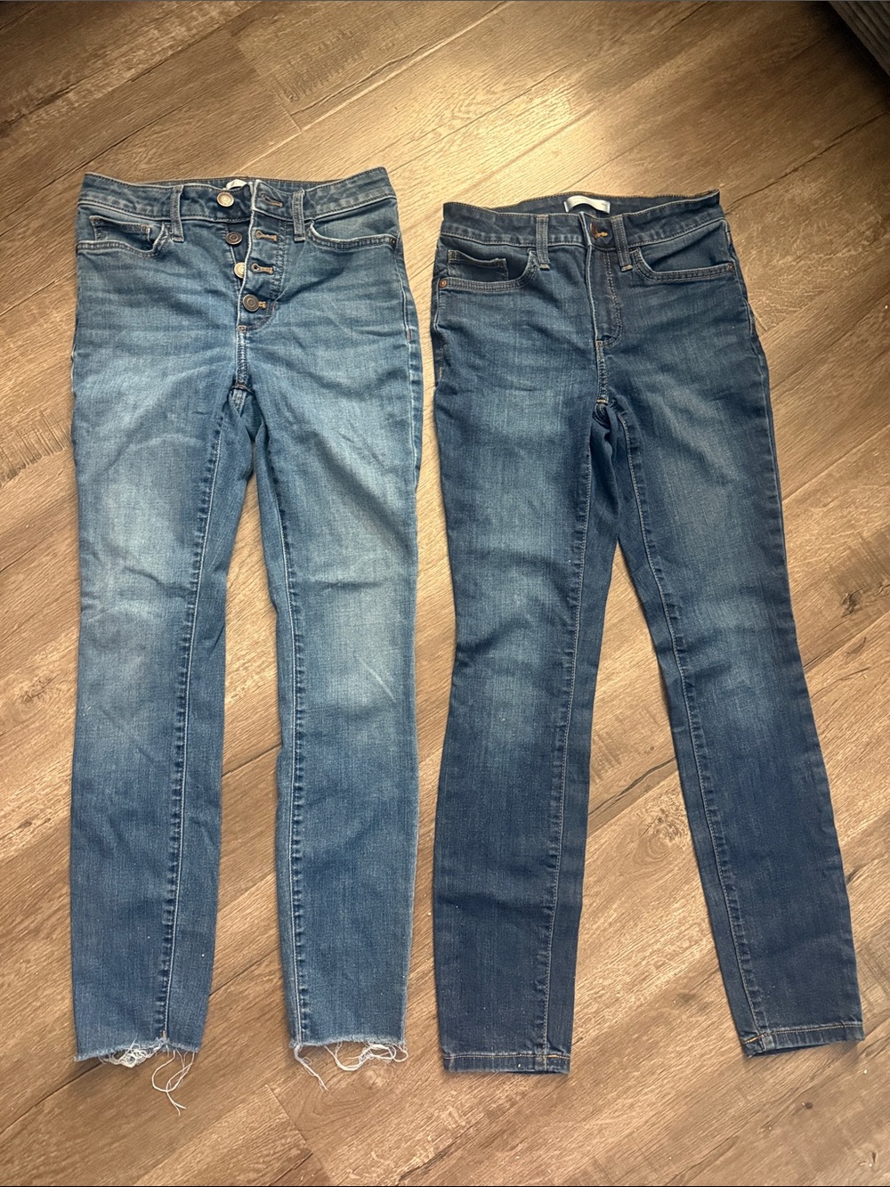 Lauren Conrad Women's Blue Denim Jeans - Classic Slim Fit